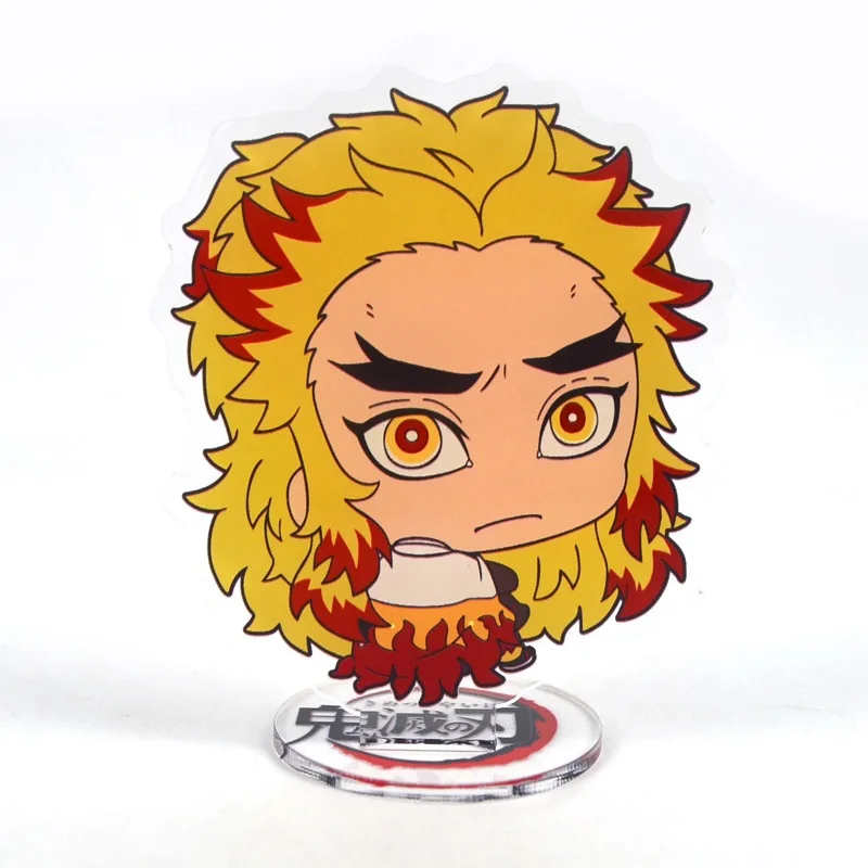 

Anime Demon Slayer: Kimetsu No Yaiba Figures Acrylic Cute Tanjirou Nezuko Models Double Side Printed Desk Decor Ornaments 10cm