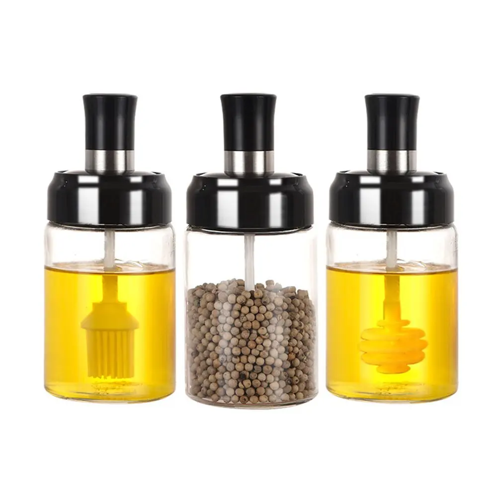 Transparent Spice Dispenser Shaker Multi Function Cooking BBQ Pepper Salt Jar Seasoning Tools For Kitchen | Дом и сад