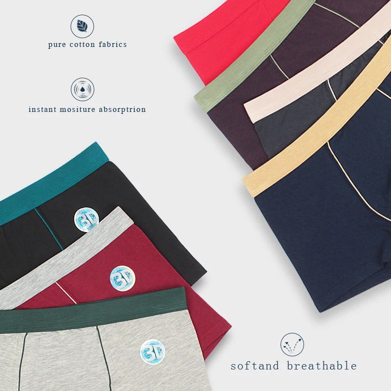 Мужские трусы размера плюс 7XL дышащее Мужское нижнее белье мягкие мужские