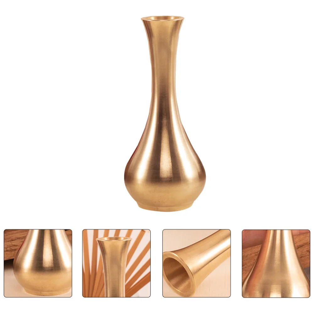 1 шт. медная декоративная мини-ваза для цветов | Дом и сад