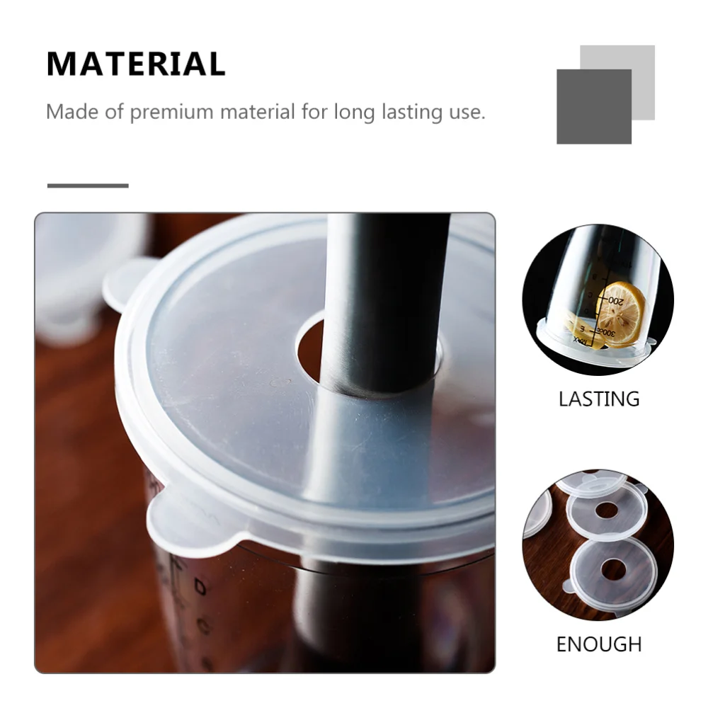 

3Pcs Thicken Cup Covers Press Cup Lids Shaker Covers for Bar