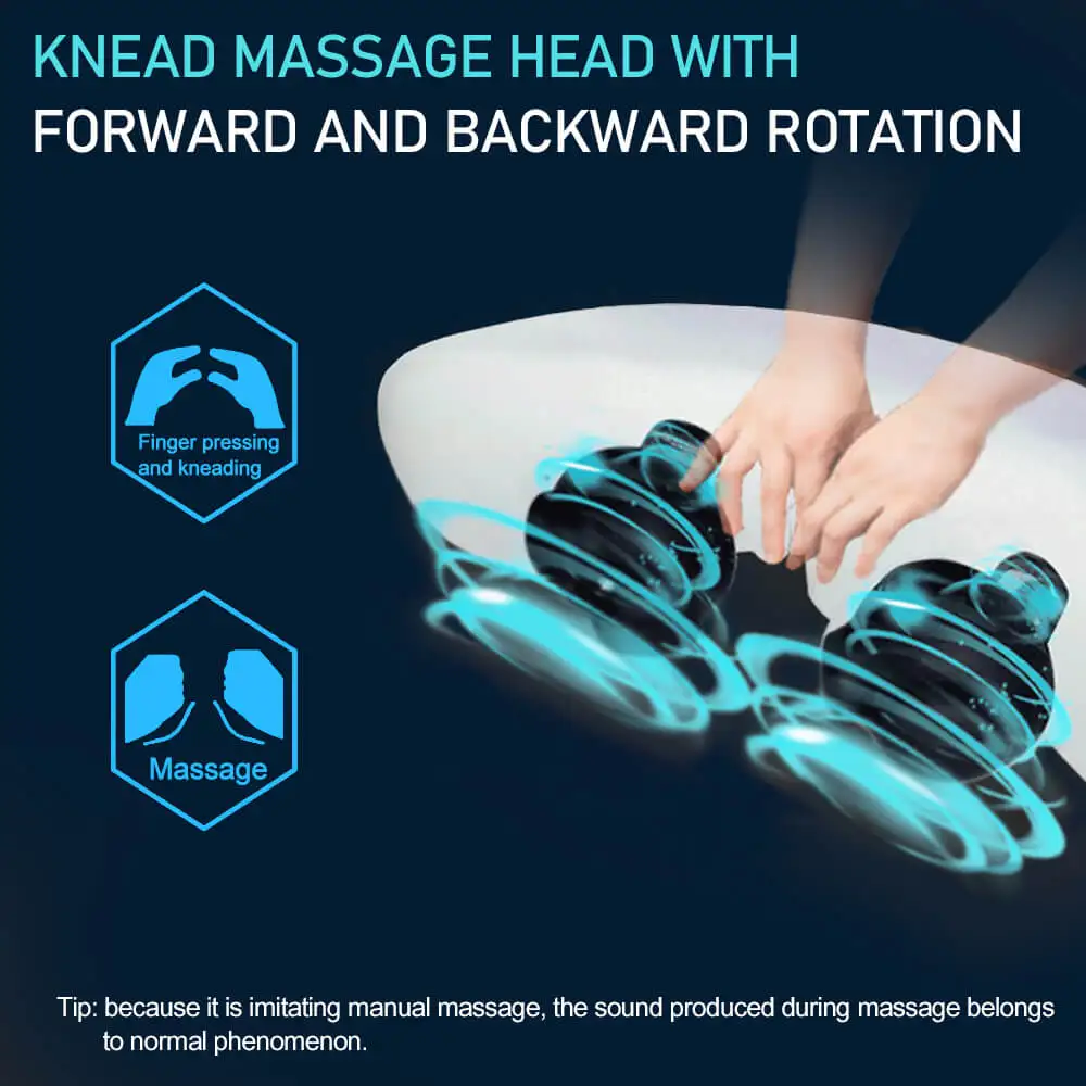 

Neck Massager Infrared Heated Electric Relax Waist Shoulder Back Shiatsu Device Roller Cervical Spine Pillow Body Cushion Health
