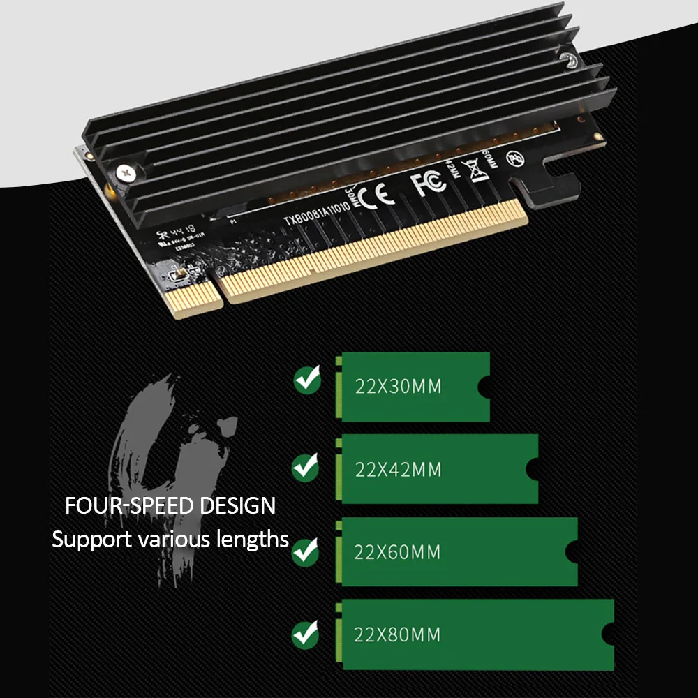 M.2 NVMe SSD адаптер M2 к PCIE 3 0 X16 контроллер карта M ключ интерфейс поддержка PCI Express 0x4