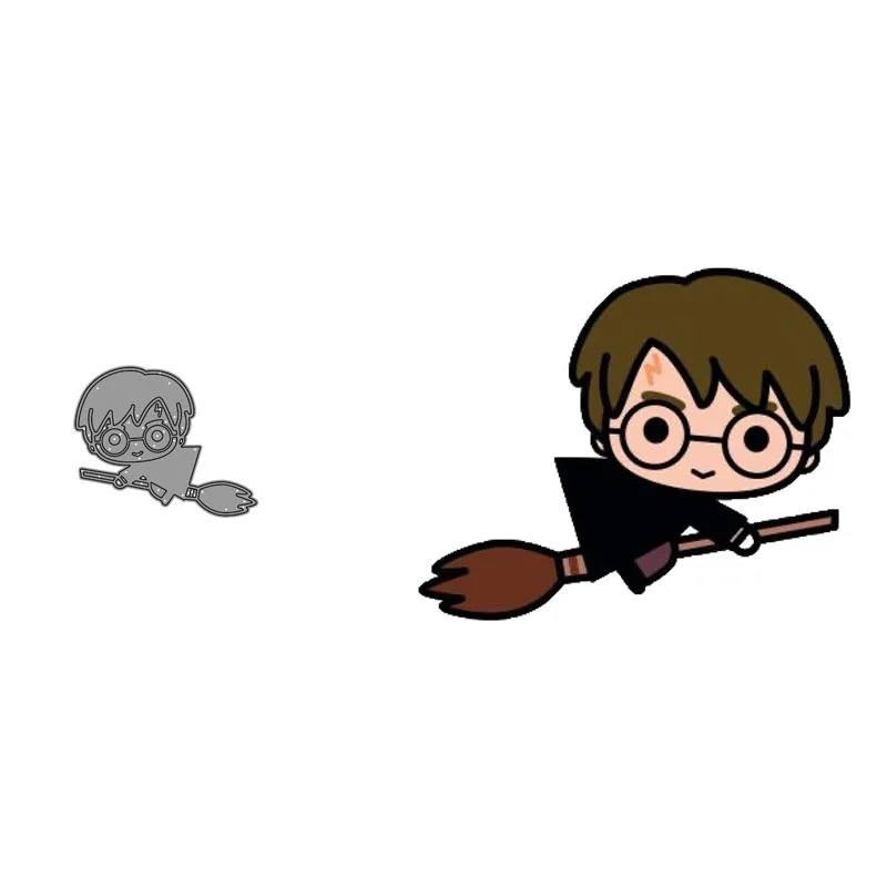 

Metal Cutting Dies Flying Boy Scrapbooking Embossing Paper Cards Template Punch Stencil DIY Tool Dies New 2021