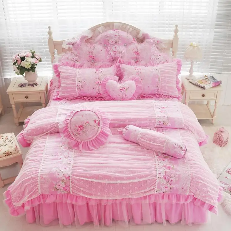 Роскошный комплект постельного белья в стиле принцессы двуспальный Королевский