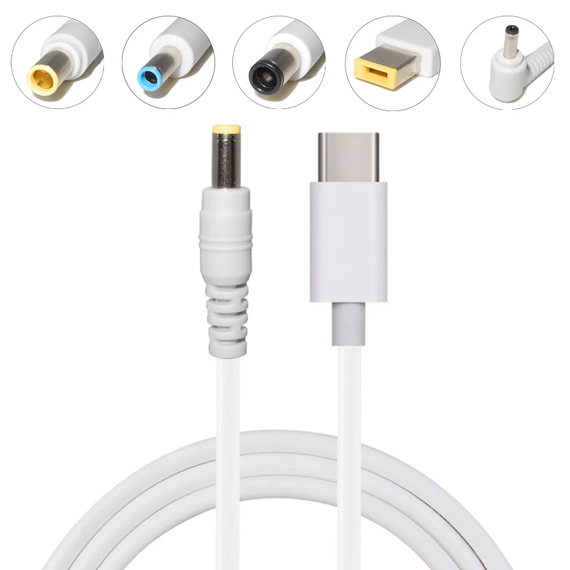 

USB Type C Laptop Adapter Cable USB C to Universal Dc Power Supply Adapter Connector Converter for Asus Hp Dell Lenovo Laptop