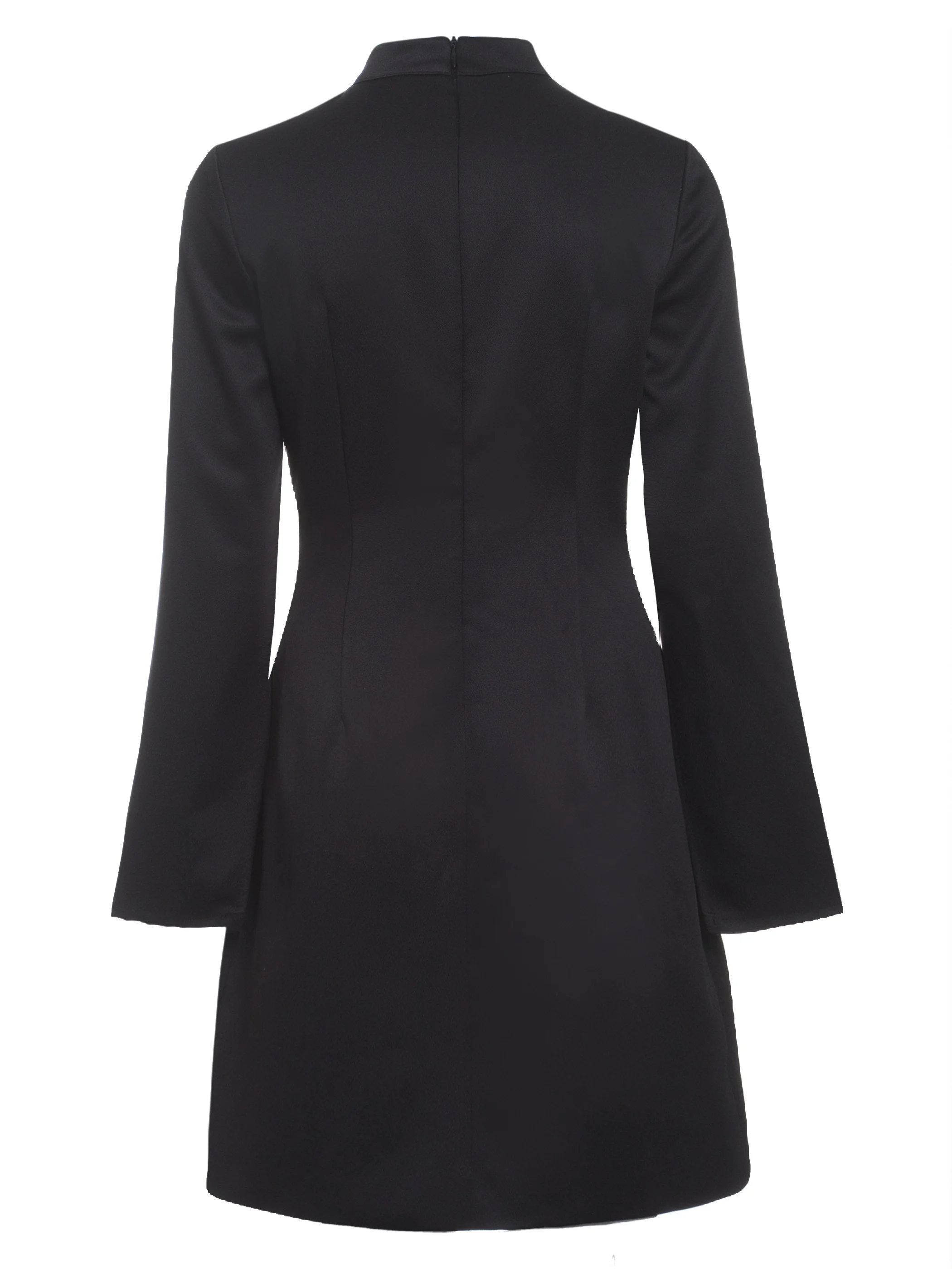 

2021 Gothic Dress Women Mini Casual Gothic Chic Black Flare Sleeve Spring Sexy Mesh Bowknot Plus Size Female Goth Bow Dresses