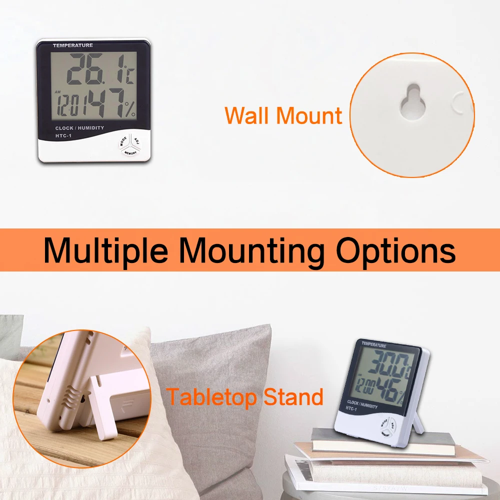 

1Pcs Mini Indoor Thermometer LCD Digital Temperature Room Hygrometer Gauge Sensor Humidity Meter Indoor Thermometer Temperature2