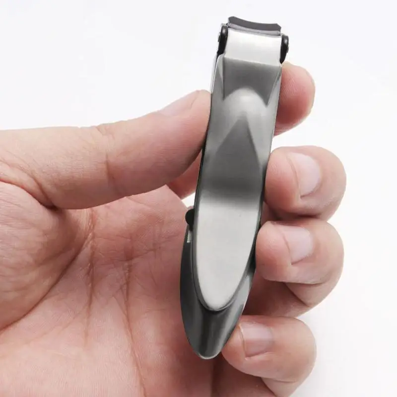 Nail Clippers with Catcher Toenail Cutter Catches Clippings Fingernails High Nail Toe Trimmer Professional Nail Qua C8W0