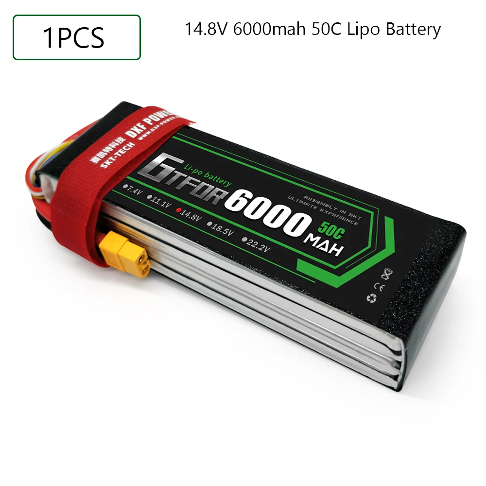 GTFDR 4S 14 8 V 6000mah 50C-100C Lipo батарея XT60 T Deans XT90 EC5 для FPV Дрон самолет автомобиль гоночный