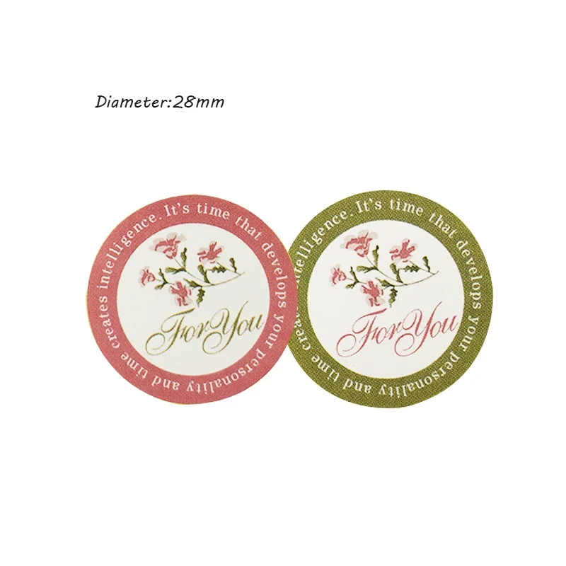 120 Pcs/lot Red Green 'For you' Scrapbooking Paper Labels Envelopes Stickers Gift Packaging Seal Multi-function Seals Stickers