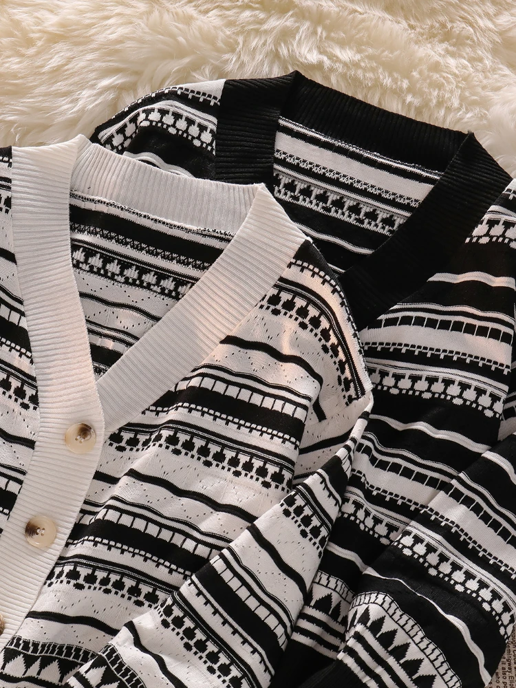 Недорогой Укороченный кардиган для женщин на весну лето осень 2021 Повседневный