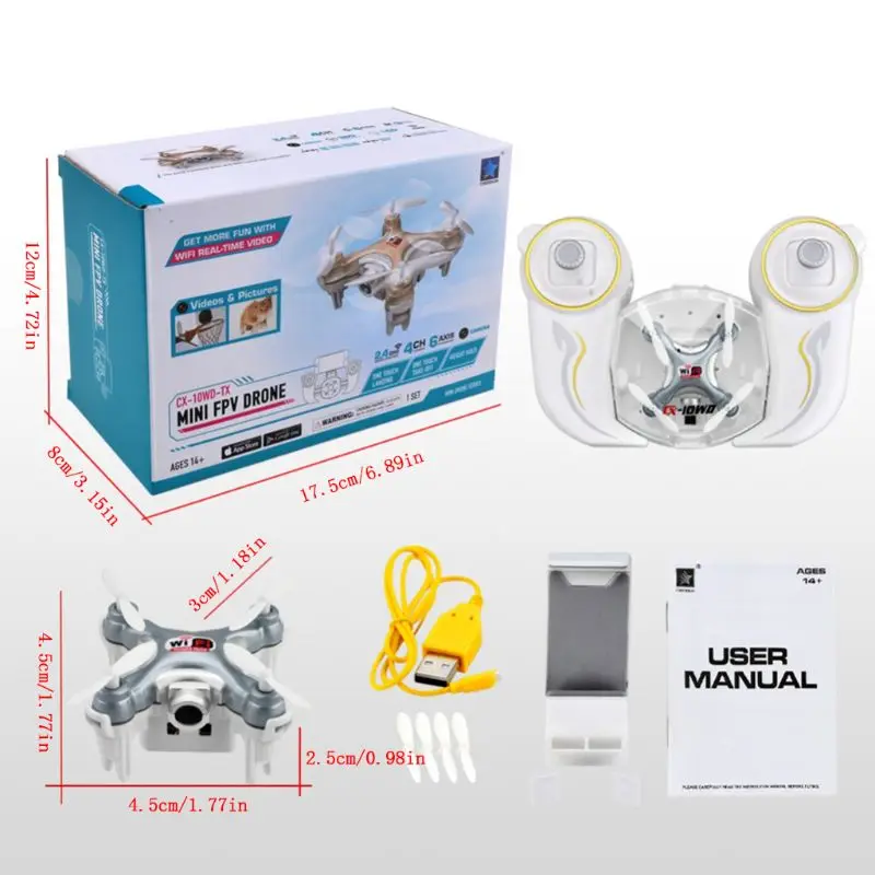 

RC Drones 0.3MP Camera Remote Control FPV Wifi Mini Quadrocopter Children Gifts G99C