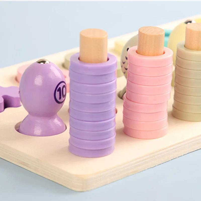 Дети Монтессори Математические Игрушки для малышей образовательная деревянная