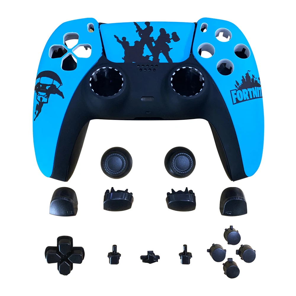 

Wireless PS5 gamepad Replacement Shell For DualSense Controller Button Trim Front And Rear Cover Accessories