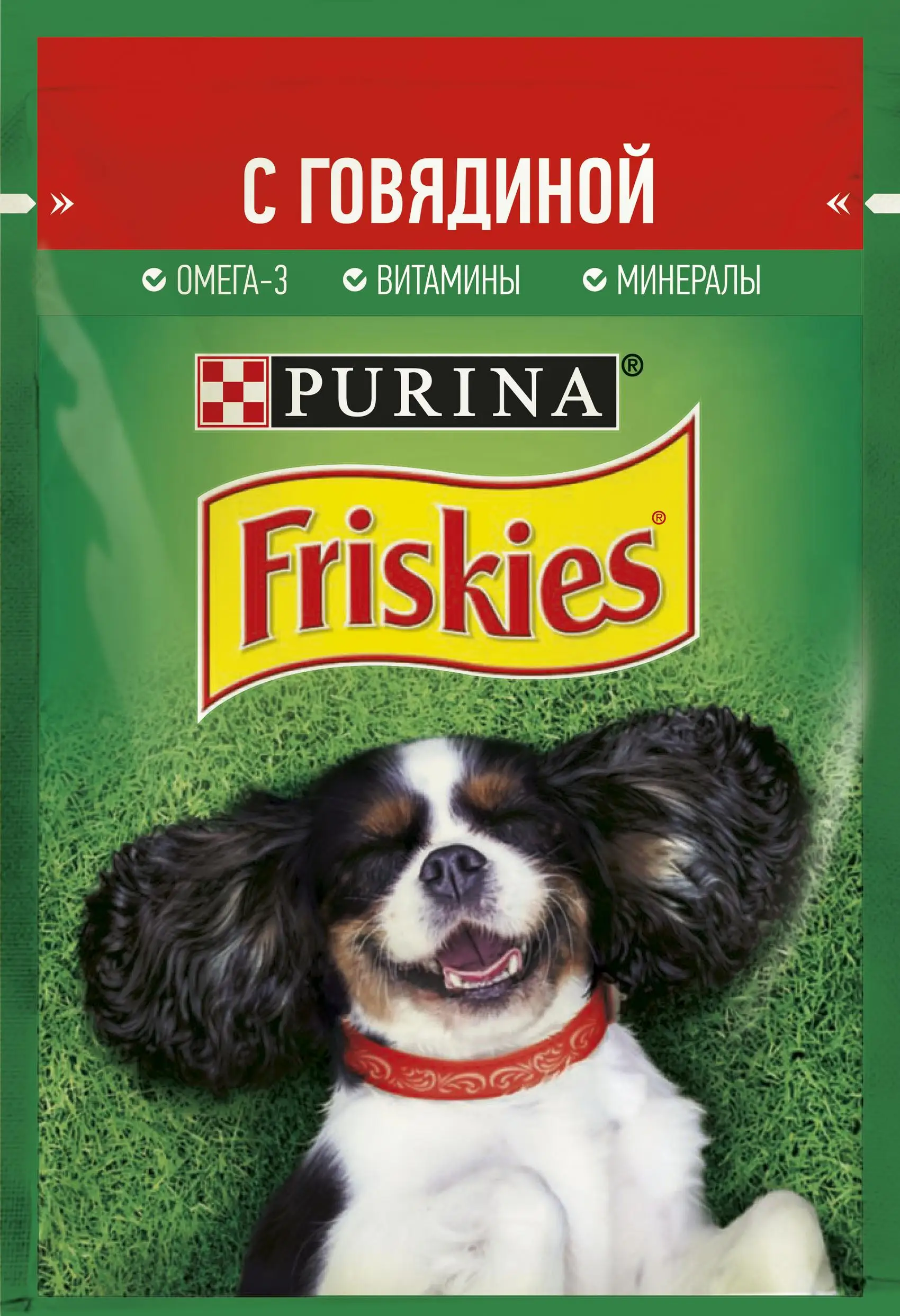 Корм для взрослых собак Friskies с говядиной 85г 26 шт