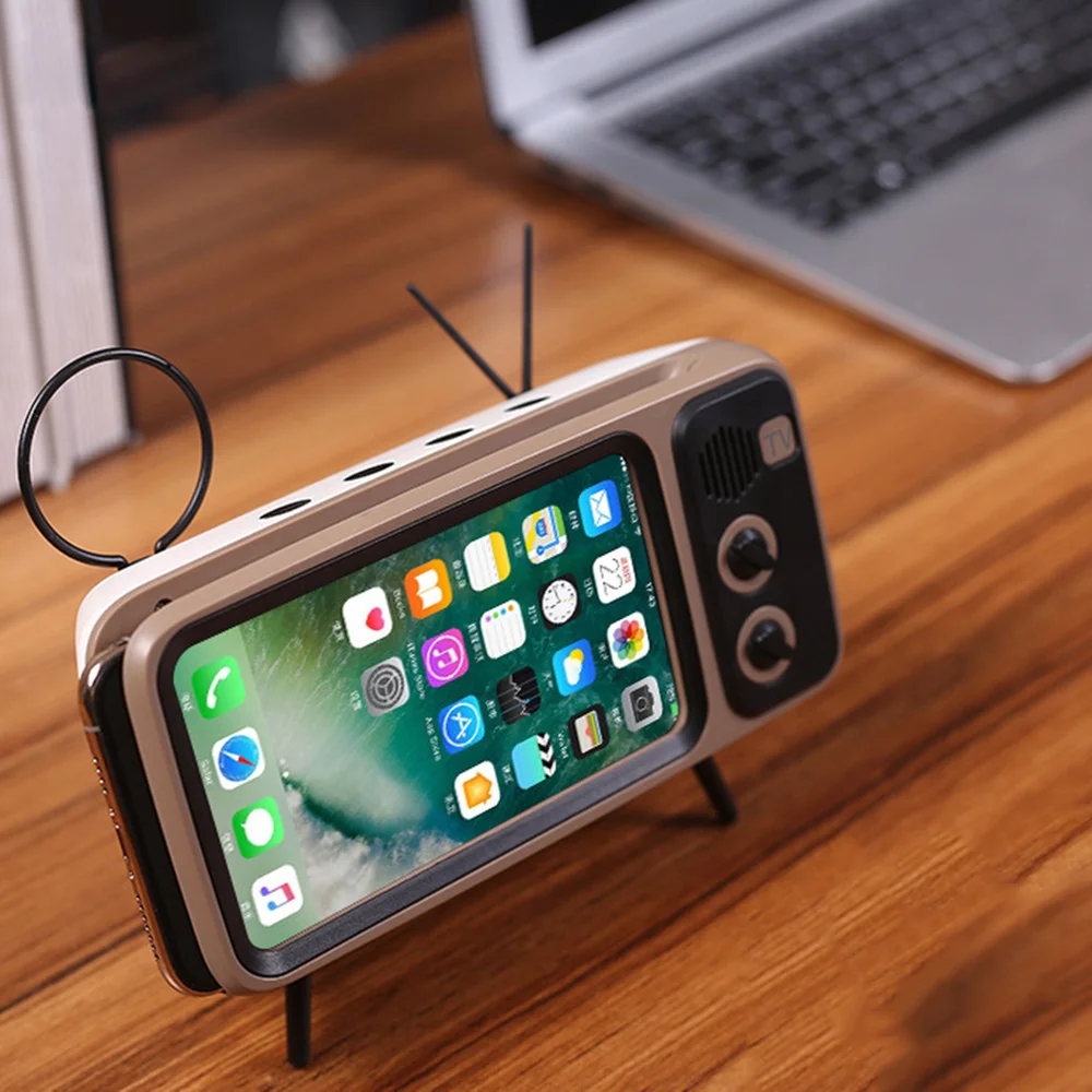 Стерео кронштейн фильмы мобильный телефон Bluetooth Динамик ТВ музыкальный плеер