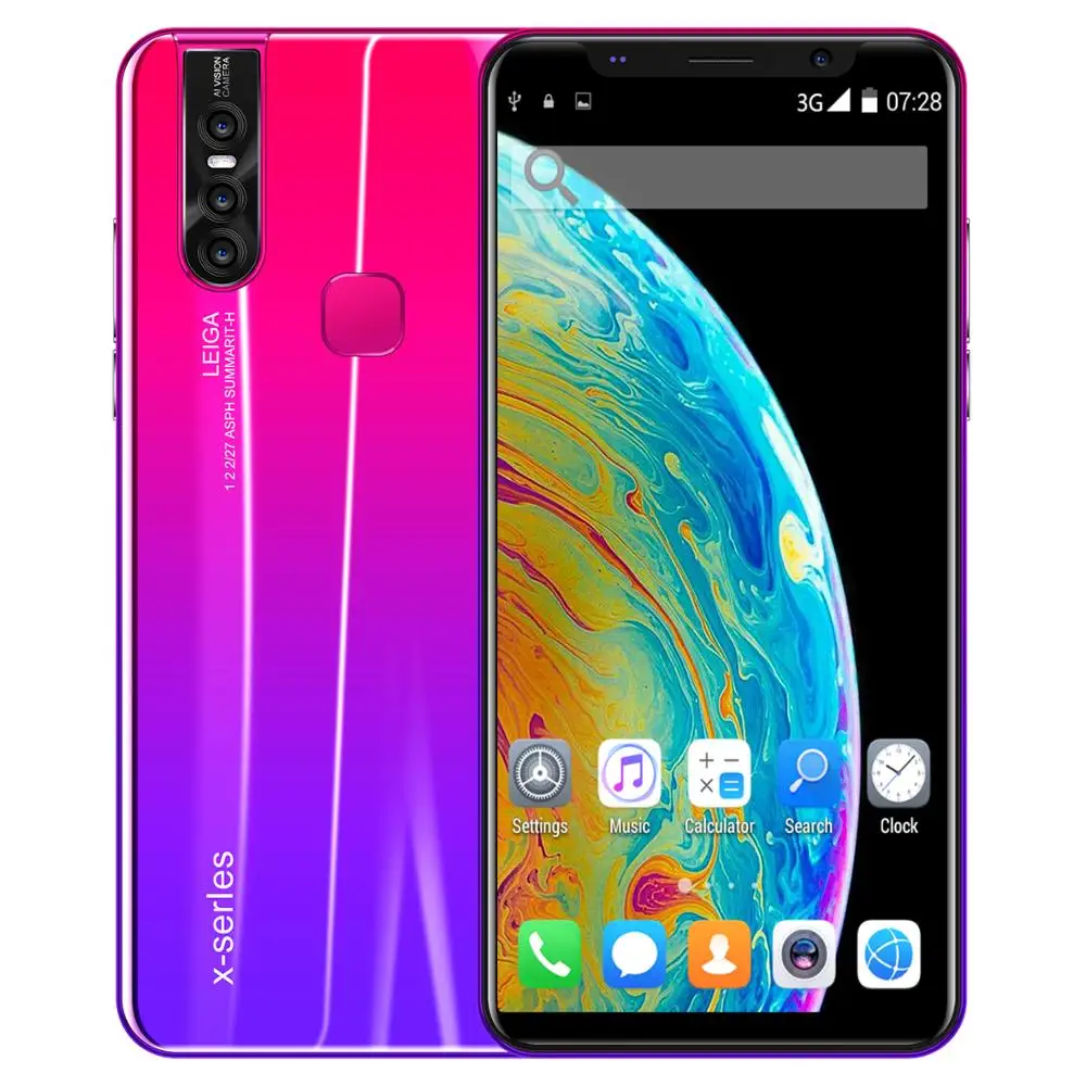 

Galxy X27PLUS 5.8 Inch Full Screen 4000 mAh Andriod Smartphone 4GB+64GB 8 Core Face ID Cell phone 8+16MP Dual SIM Smartphone