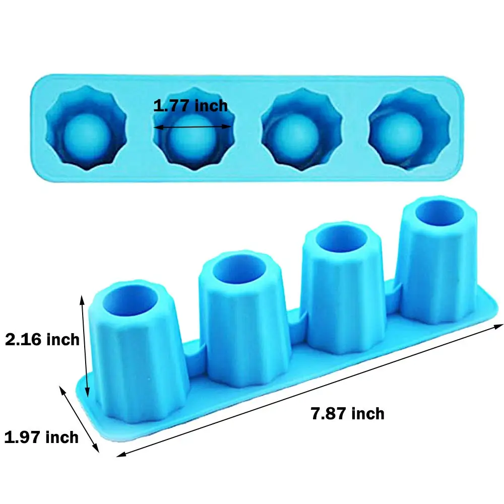 2 шт. стеклянная форма для льда охладитель напитков пивной чашечки летней