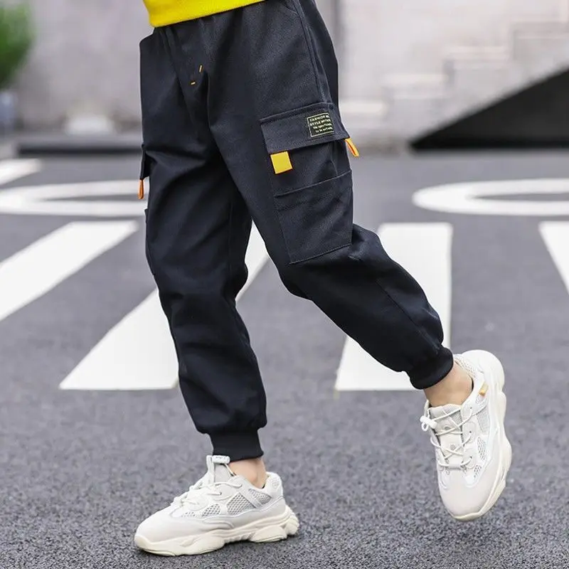 

EACHIN Boys Pants Fashion Trend Boy's Trousers Casual Sports Pants Loose Harem Pants Cargo Pants Teenage Boys Long Pants