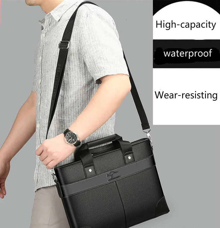 2020 фирменный деловой мужской портфель высококачественные кожаные мужские сумки