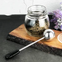 stainless steel spherical double sided tea drain filter portable fine mesh coffee filter tea brewer mesh drain tools