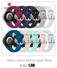 20 мм ремешок из натуральной кожи для samsung Galaxy Watch Active 42 мм gear S2 huawei Garmin vivoactive Amazfit BIP Молодежный браслет