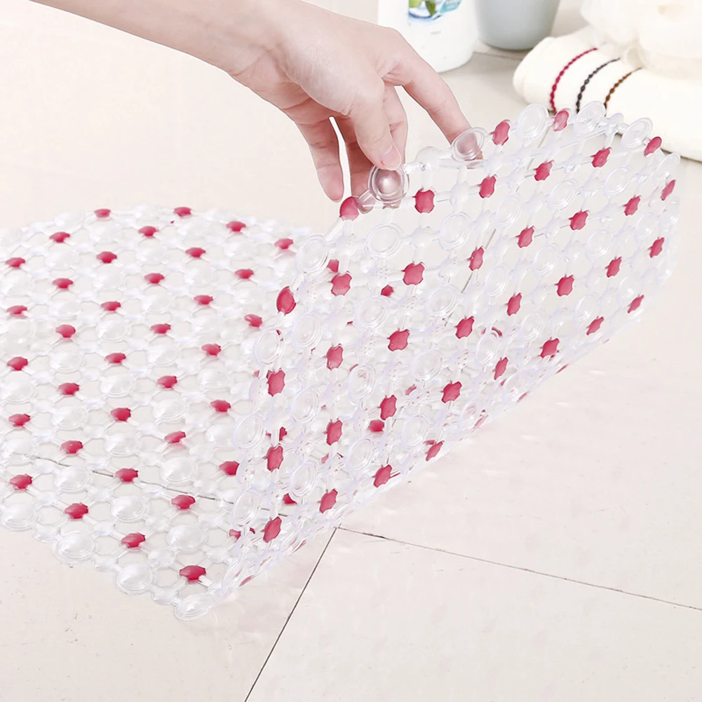 65x36cm Shower Bath Tub Clear Bubble Mat Safety Anti-slip PVC Floor Rug Carpet Bathroom Set bathroom accessories household | Дом и сад
