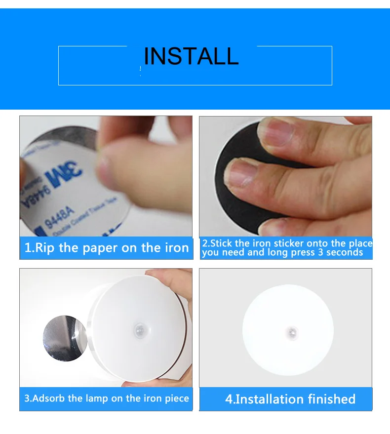 Ночник с датчиком движения светодиодный автоматическим выключением