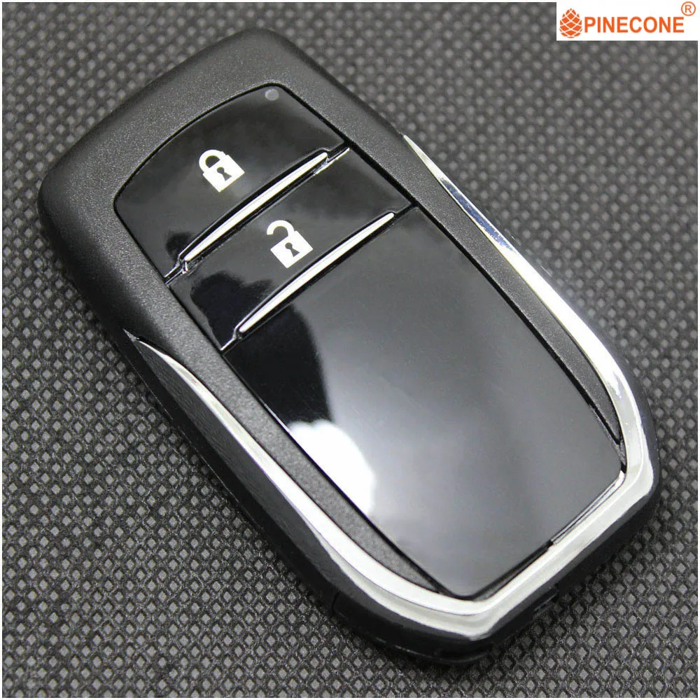 PINECONE для TOYOTA CAMRY CROWN FORTUNER HIGHLANDER PRADO RAV4 чехол ключа с 2 кнопками необработанное