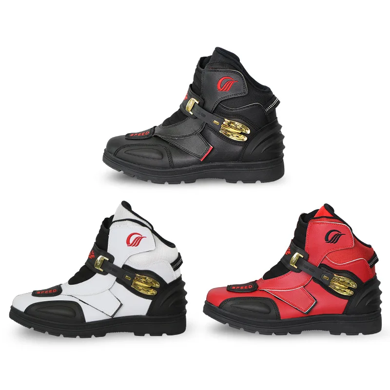 Байкерская обувь для езды на мотоцикле мужские ботинки женские износостойкие