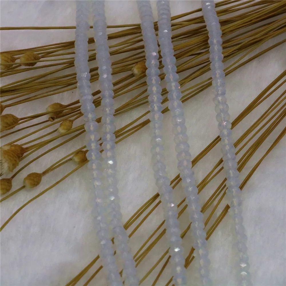 

Natural opal stone 2x4mm Abacus shape Faceted loose beads diy jewelry making Women jewelry accessories Christmas gift15inch y292