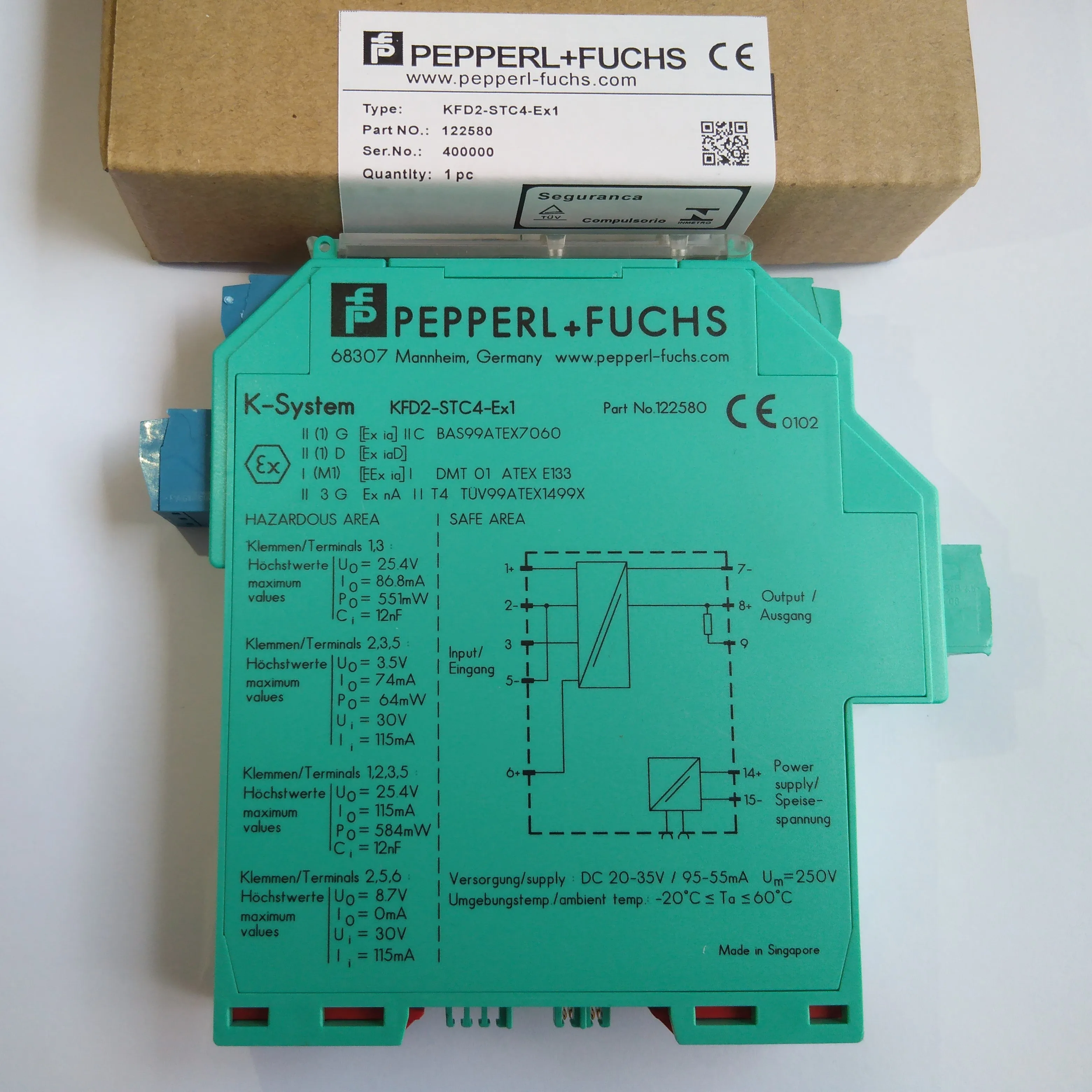 KCD2 STC Ex1 KFD2 STC4 Ex2 Ex1.2O Y122583|sensor|sensor sensor |
