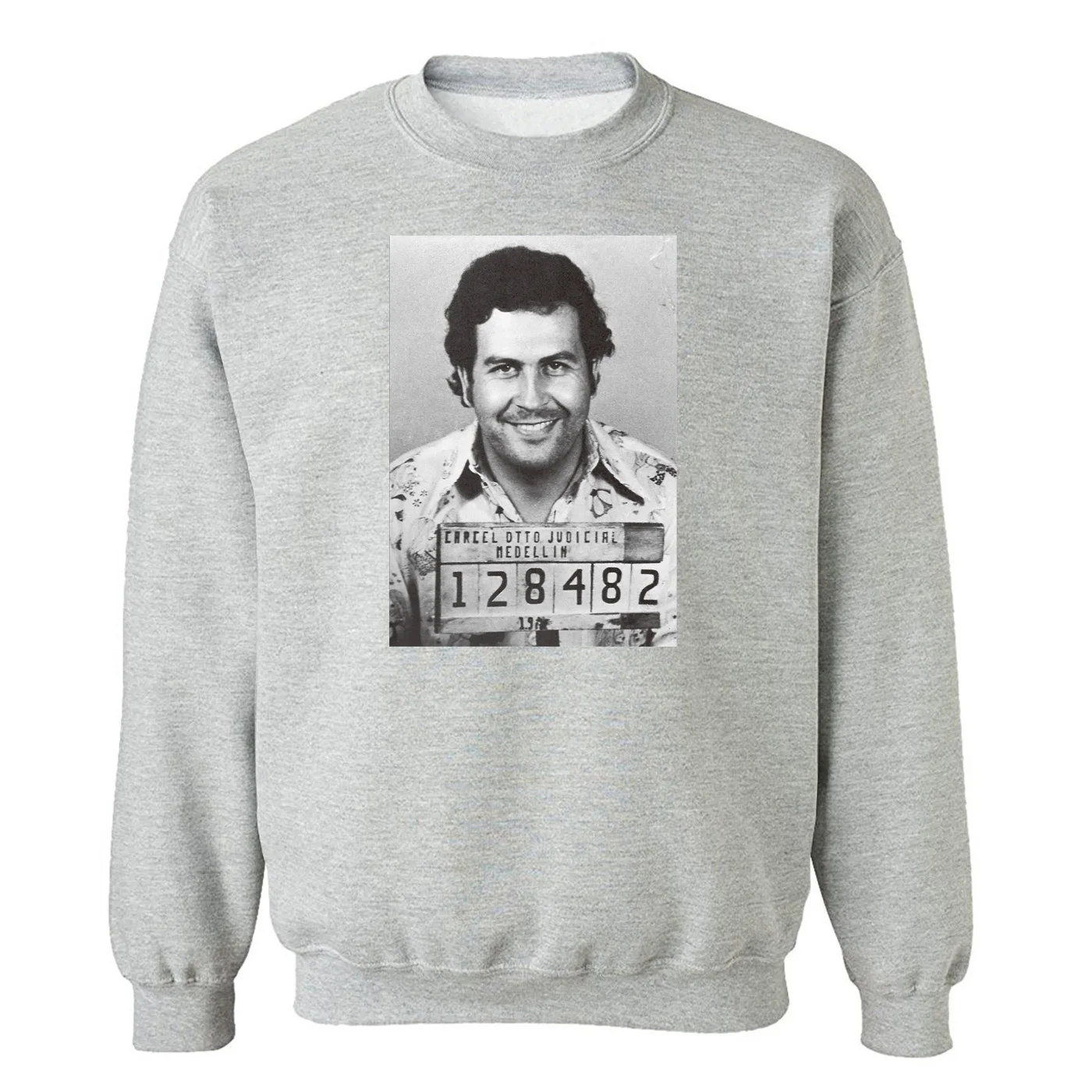 

Spring Autumn Sweatshirt Men Pablo Escobar Streetwear Vintage Print Fashion Funny Men Sweatshirts Hoodie Hip Hop O-Neck Pullover