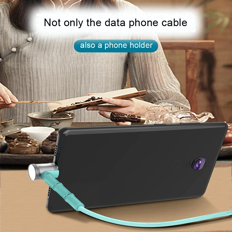 Usb кабель с кронштейном для Samsung Huawei Google Nokia Blackberry Nubia realme LG Honor USB Micro телефона 1 2 м