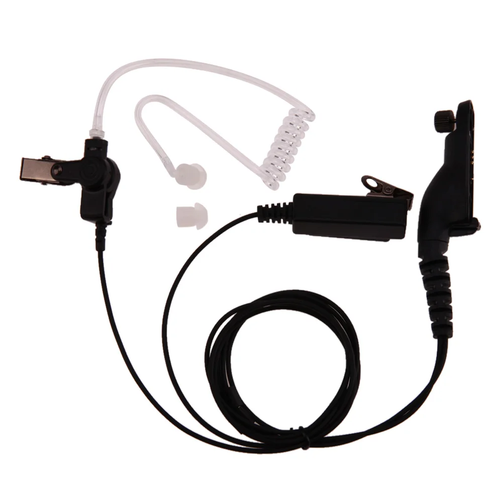 

New Air Acoustic Tube Earpiece PTT Microphone Headset Radiation-proof Walkie Talkie Earphone For Motorola XPR XiR DP APX Series