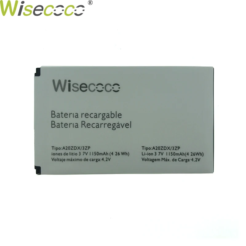 Wiscoco 1150 мАч A20ZDX/3ZP Аккумулятор для Philips Xenium X325 X100 T129 Смартфон высокого качества с номером отслеживания - Цвет: 1150mAh