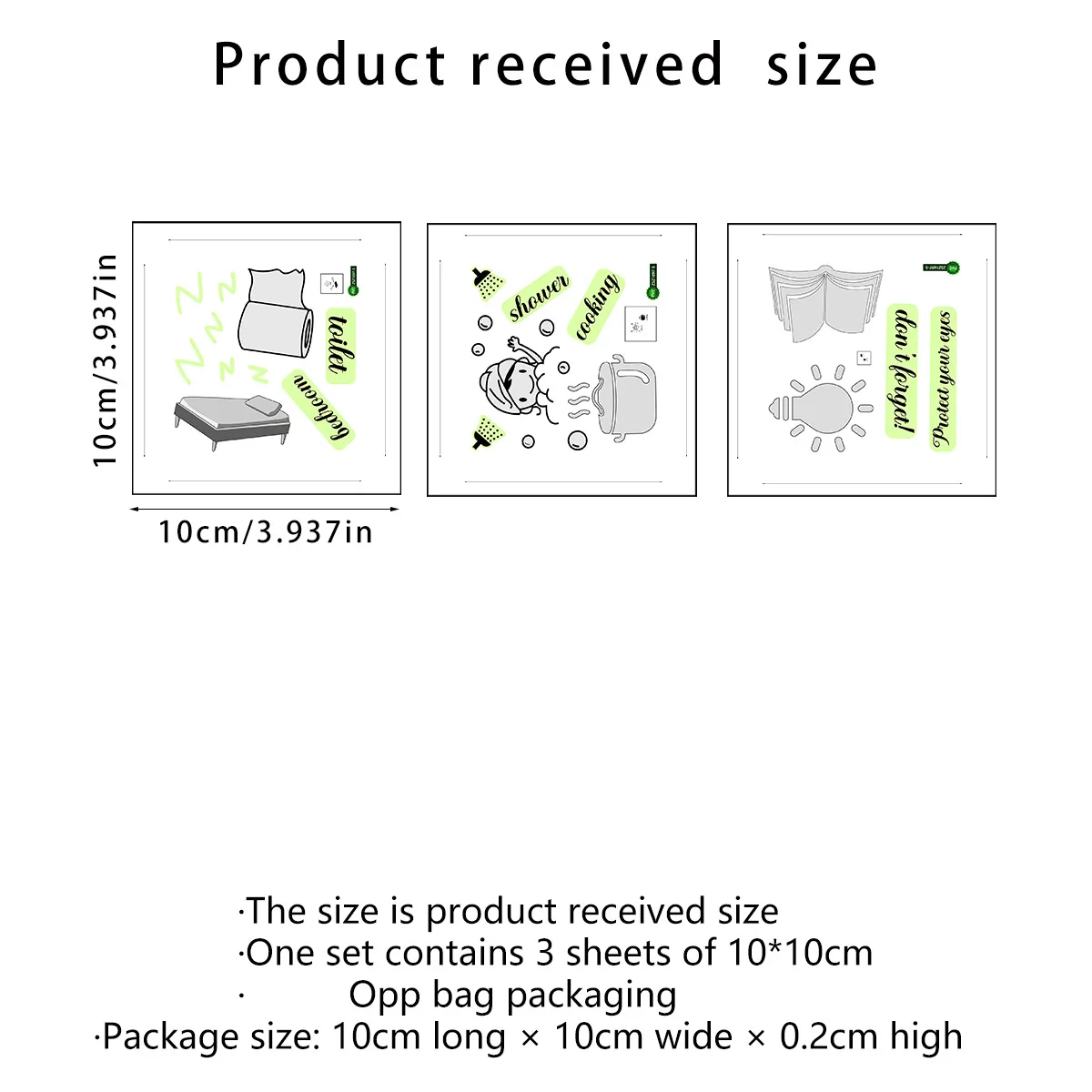 Наклейки на выключатель света светящиеся в темноте домашний декор