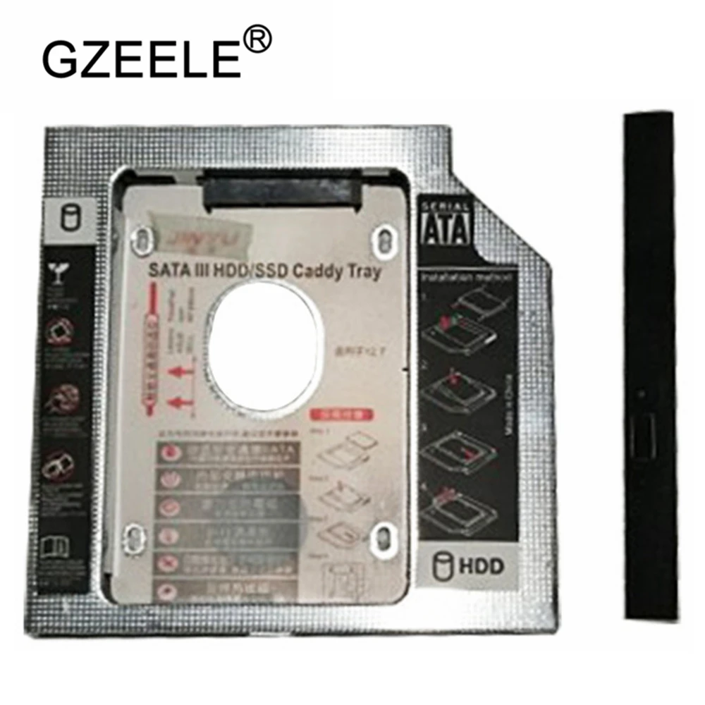 

12.7MM SATA 2nd Hard Drive GZEELE HDD SSD Caddy Adapter for Lenovo G500 G510 G530 G550 Swap DS8A9SH DVD ODD 12.7mm