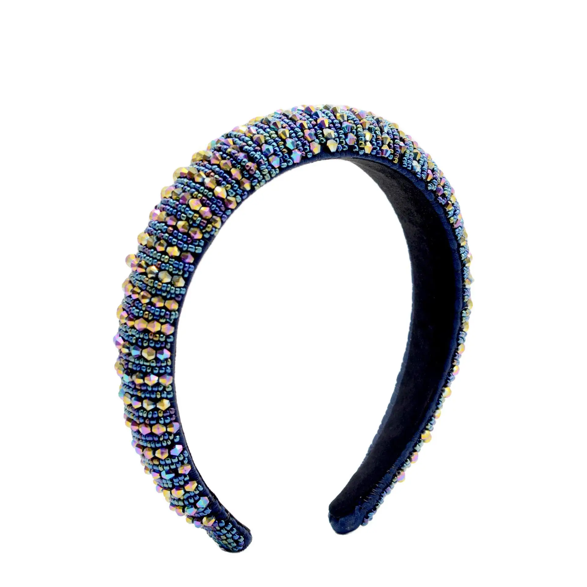 

Baroque Hair Band Crystal Headband Water Drill Hoop and Pearl