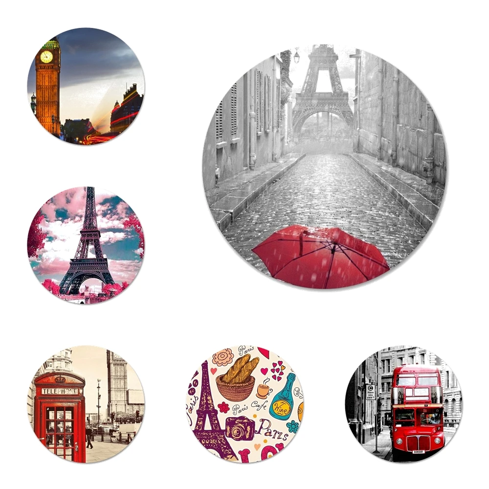 58mm Eiffel Oil Paris London Clear Refrigerator Magnet Bottle Opener Beer Coke Sue Bottle Opener
