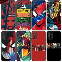 2021 marvel phone case hull for samsung galaxy a70 a50 a51 a71 a52 a40 a30 a31 a90 a20e 5g a20s black shell art cell cove