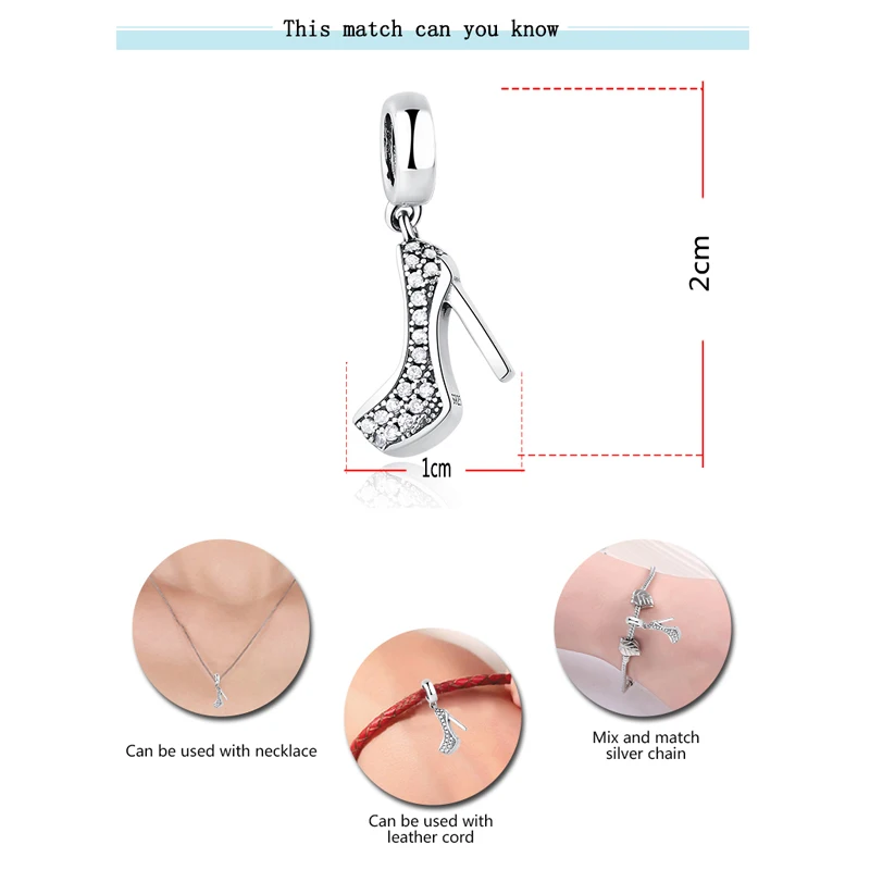 925 пробы серебро обувь на высоком каблуке Древо жизни поездка мечта бусина