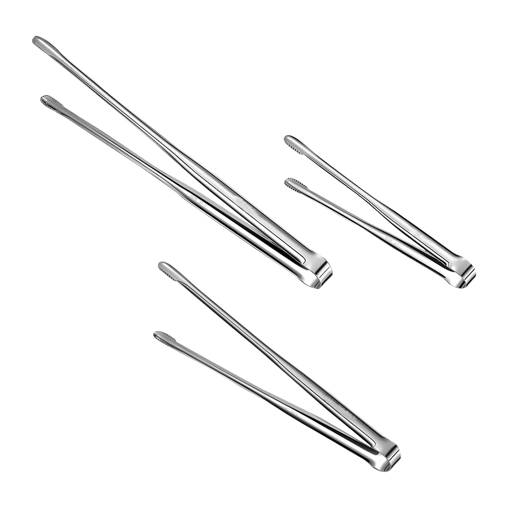 

Щипцы для барбекю из нержавеющей стали, нескользящий зажим, портативная кухонная утварь для приготовления салата, хлеба, стейка, пикника на ...