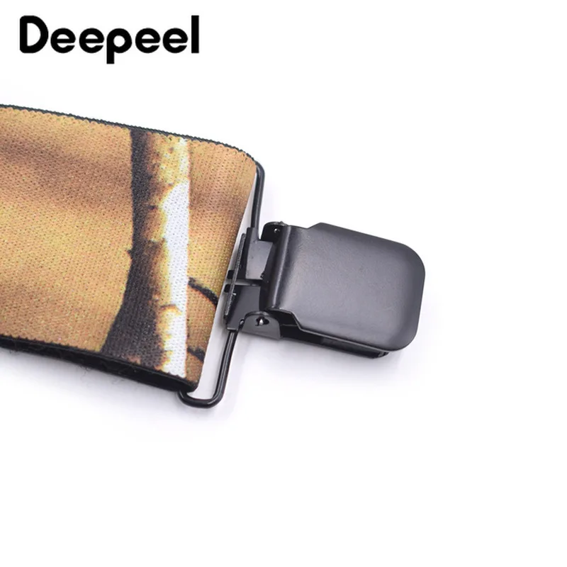 Deepeel 1 шт. 5*120 см мужские камуфляжные подтяжки с 4 клипсами винтажные уличные
