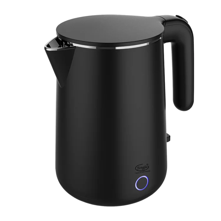 

The new electric kettle 1L stainless steel double layer anti-scalding kitchen electric kettle