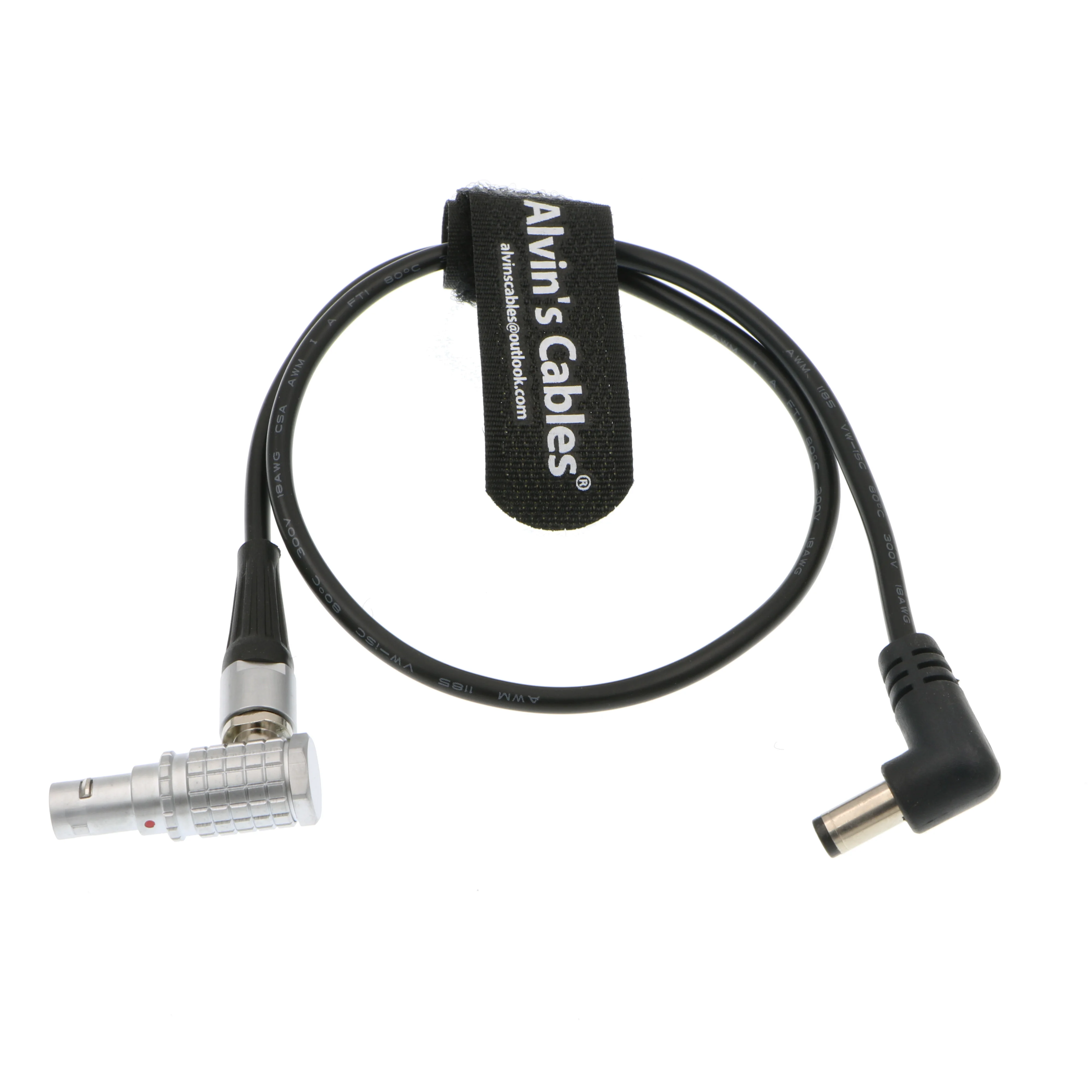 Кабели Элвина постоянного тока с прямым углом к 2 контактному мужскому кабелю для