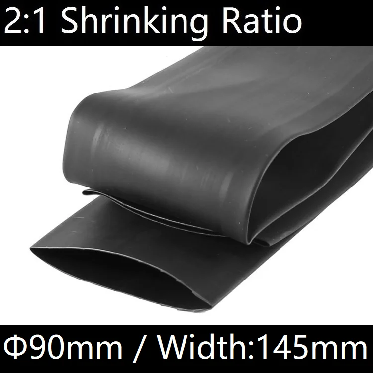 1 м 90 мм термоусадочную трубку 2:1 Коэффициент усадки полиолефина изолированные