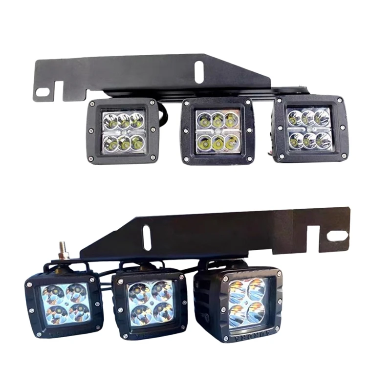 

18 Вт передний бампер светодиодный Противотуманные фары с монтажными кронштейнами набор для Ford F150 SVT Raptor Truck 2017 2018 2019 2020