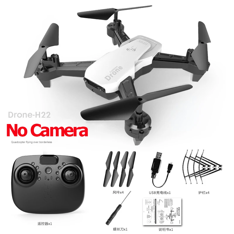 RC FPV WiFi Дрон с 4K широкоугольной WiFi HD камерой удержание высоты 1080P RC Мини Квадрокоптер Вертолет VS LF606 E58 M69 F11 - Цвет: White NoCamera